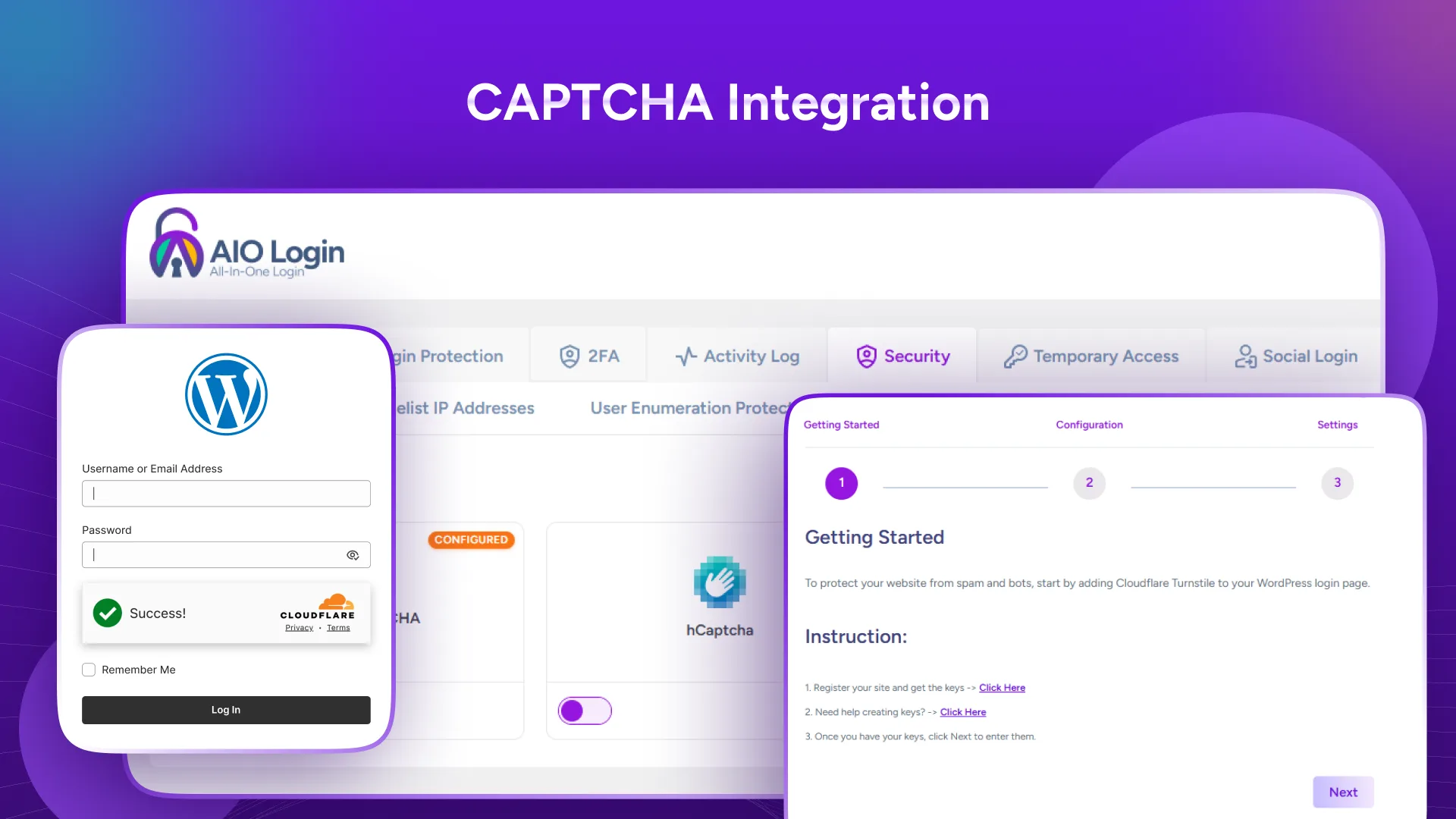 CAPTCHA integration