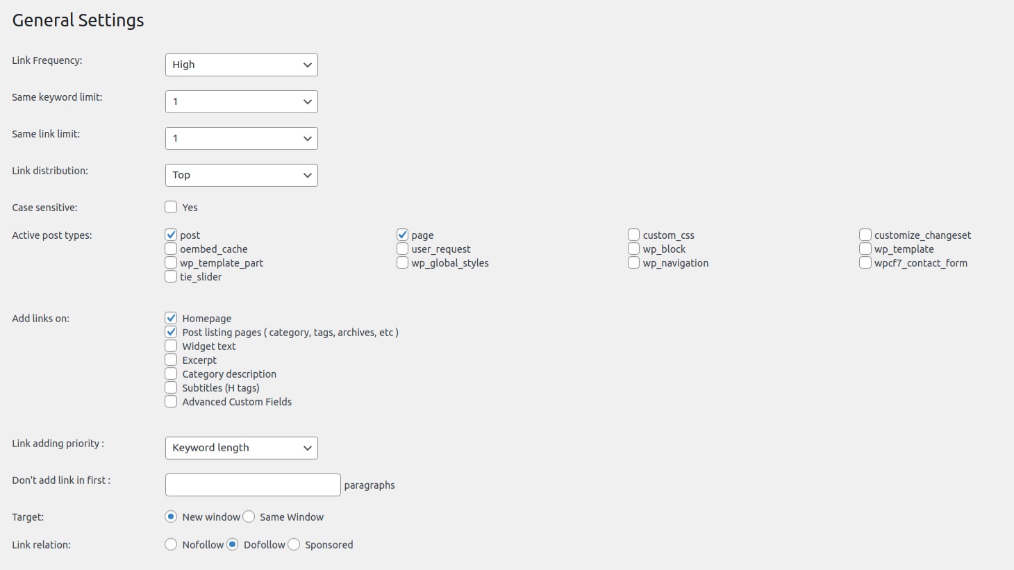 Auto Affiliate Links