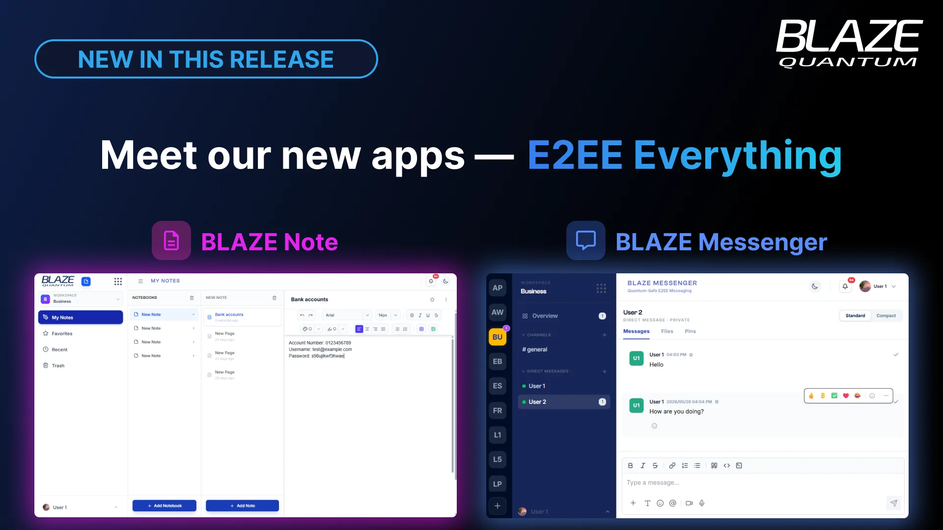 New apps