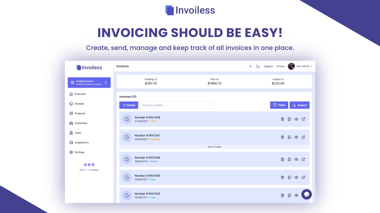 Invoiless - screenshot 2
