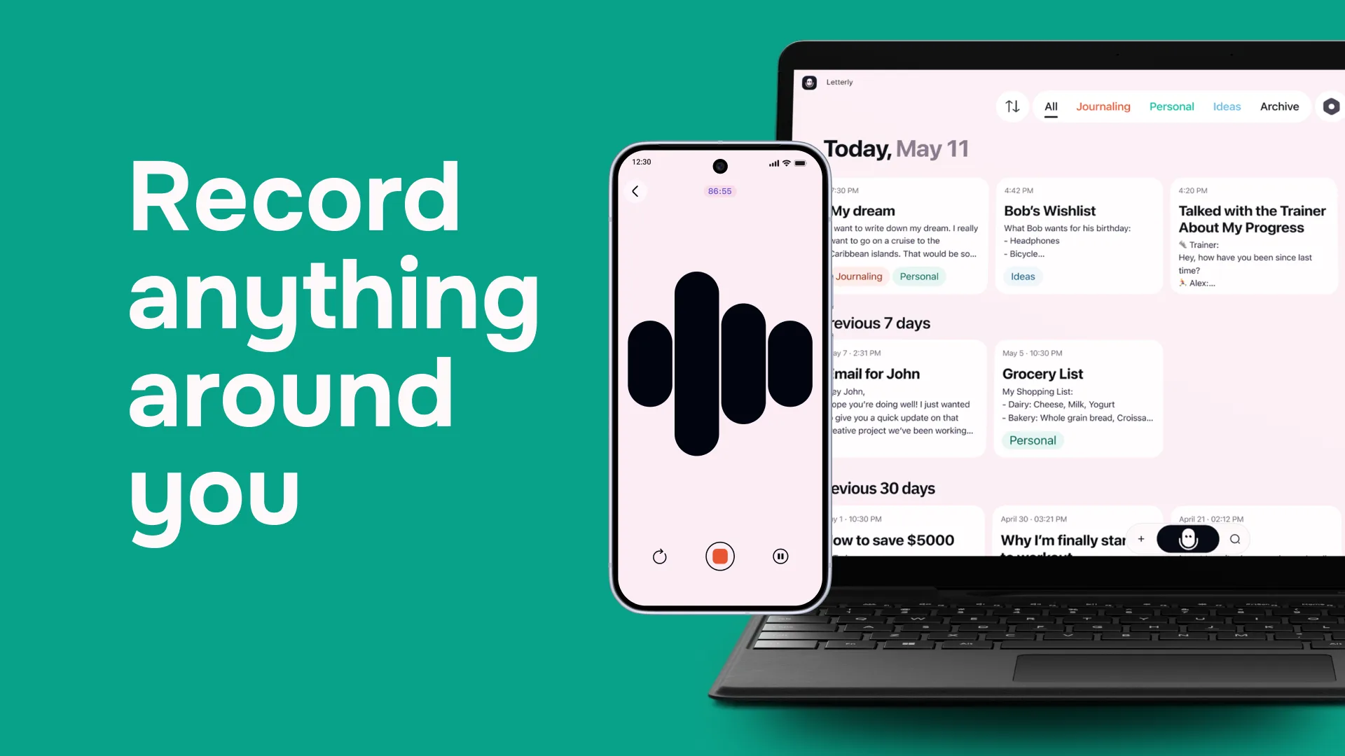 Speech-to-text emails and texts