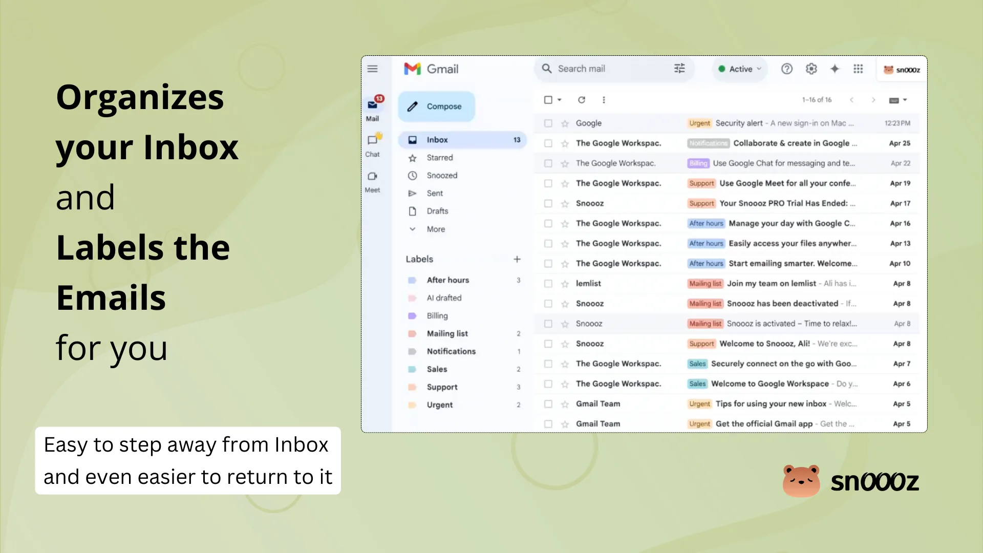 Auto-categorize emails