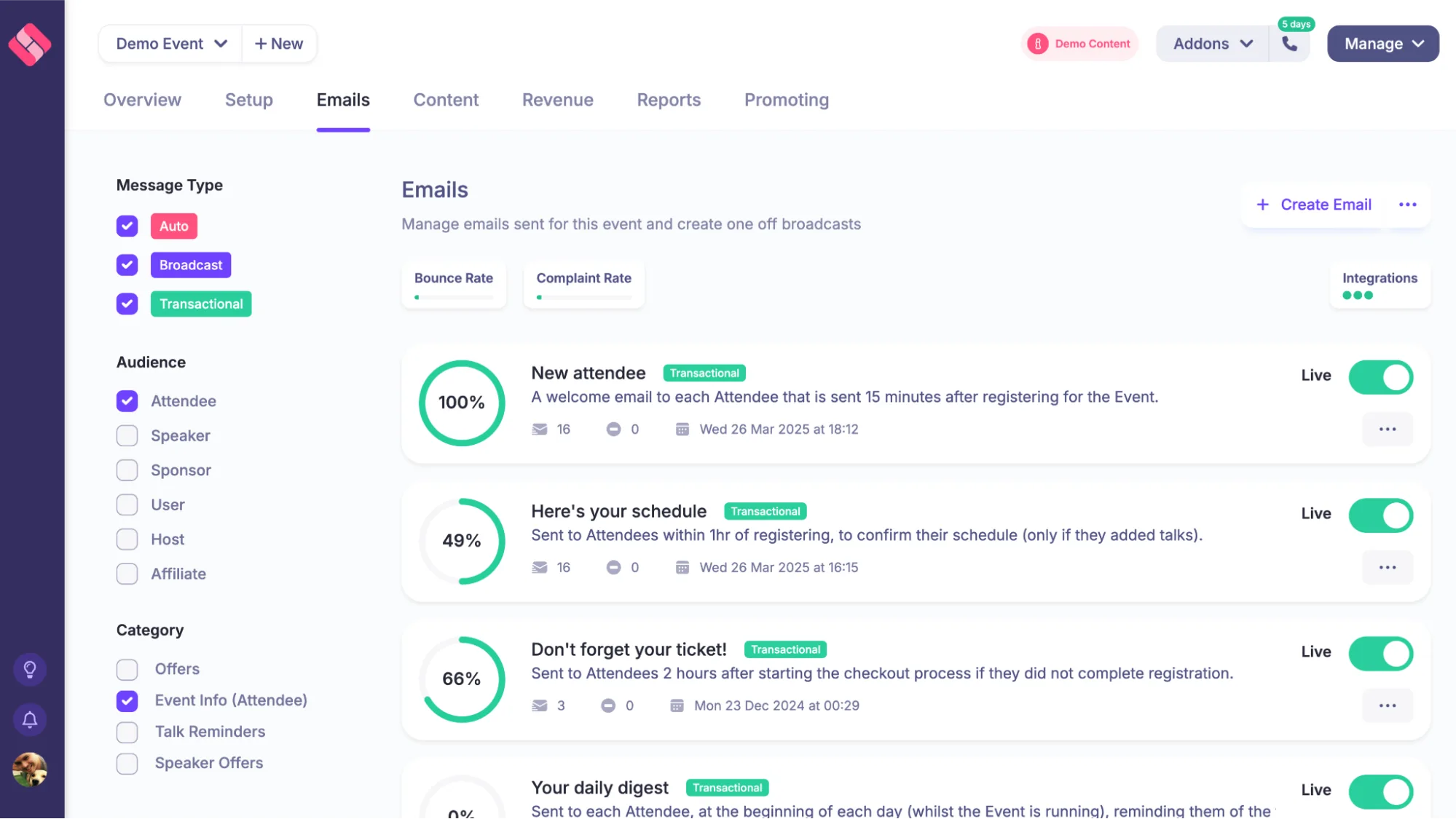 Track email campaigns