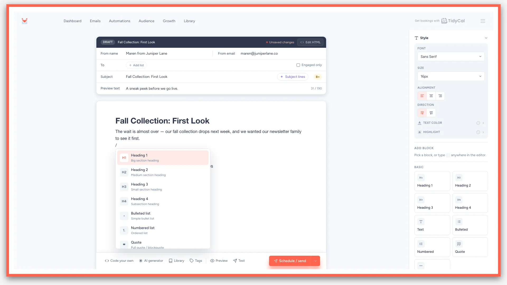 SendFox - screenshot 1