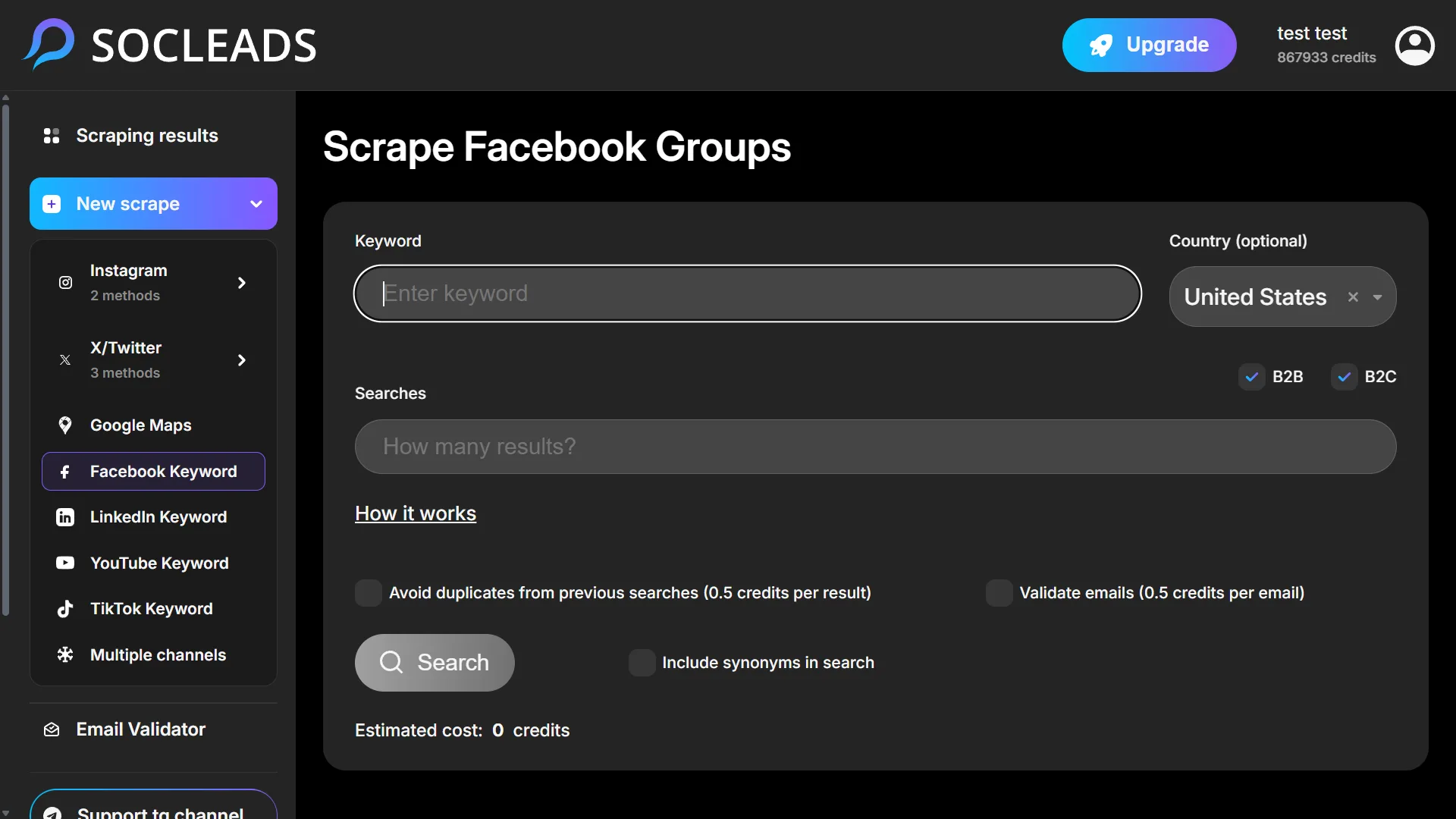 SocLeads - screenshot 1