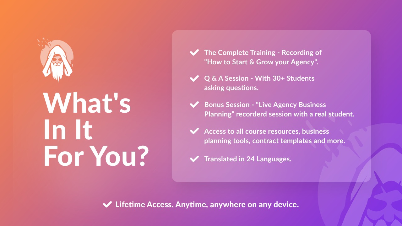 The Ultimate Agency Masterclass - screenshot 1