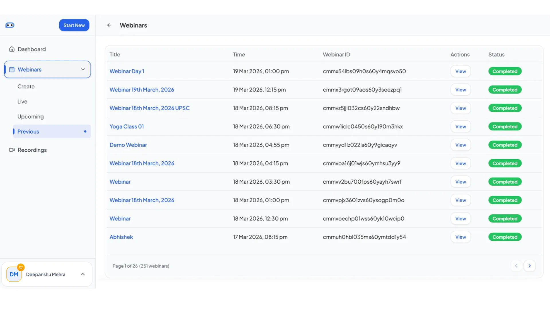 Webinar - screenshot 1