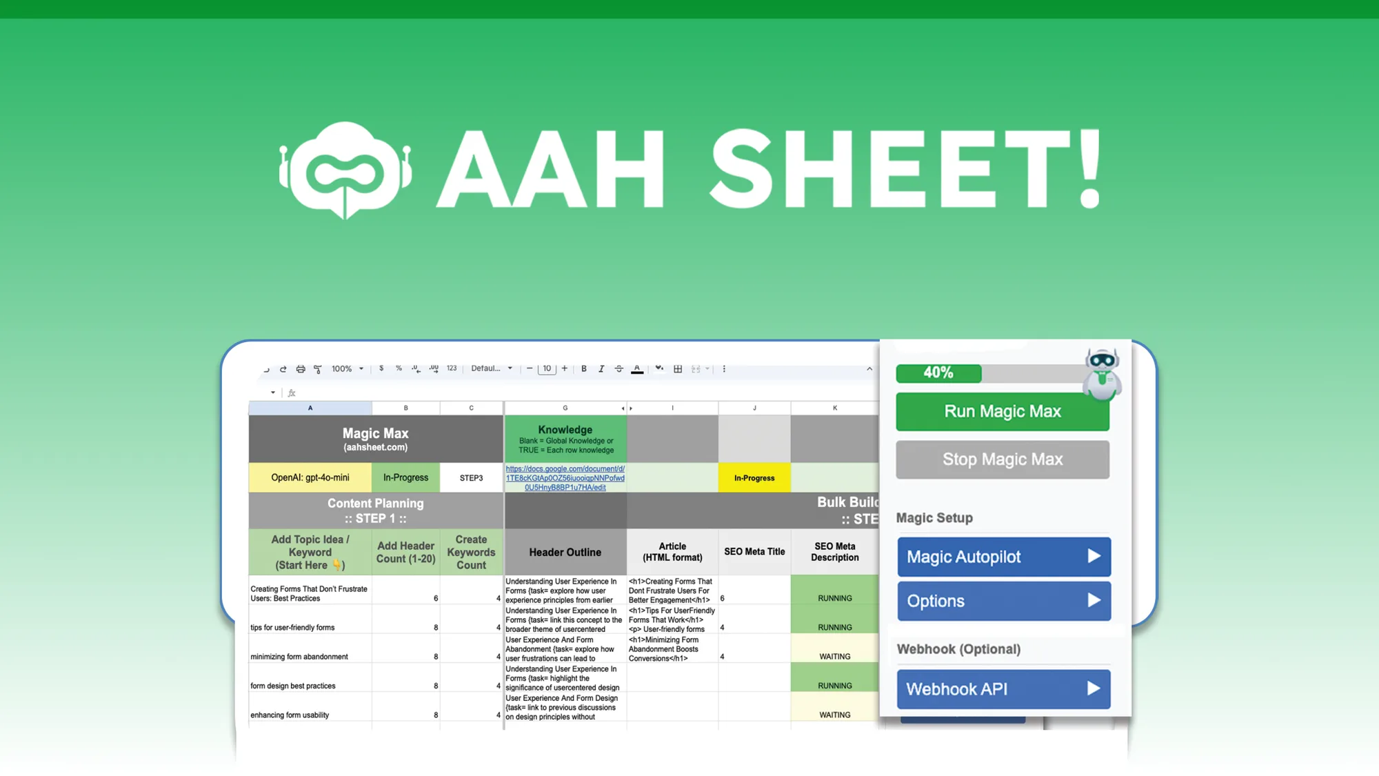 AahSheet