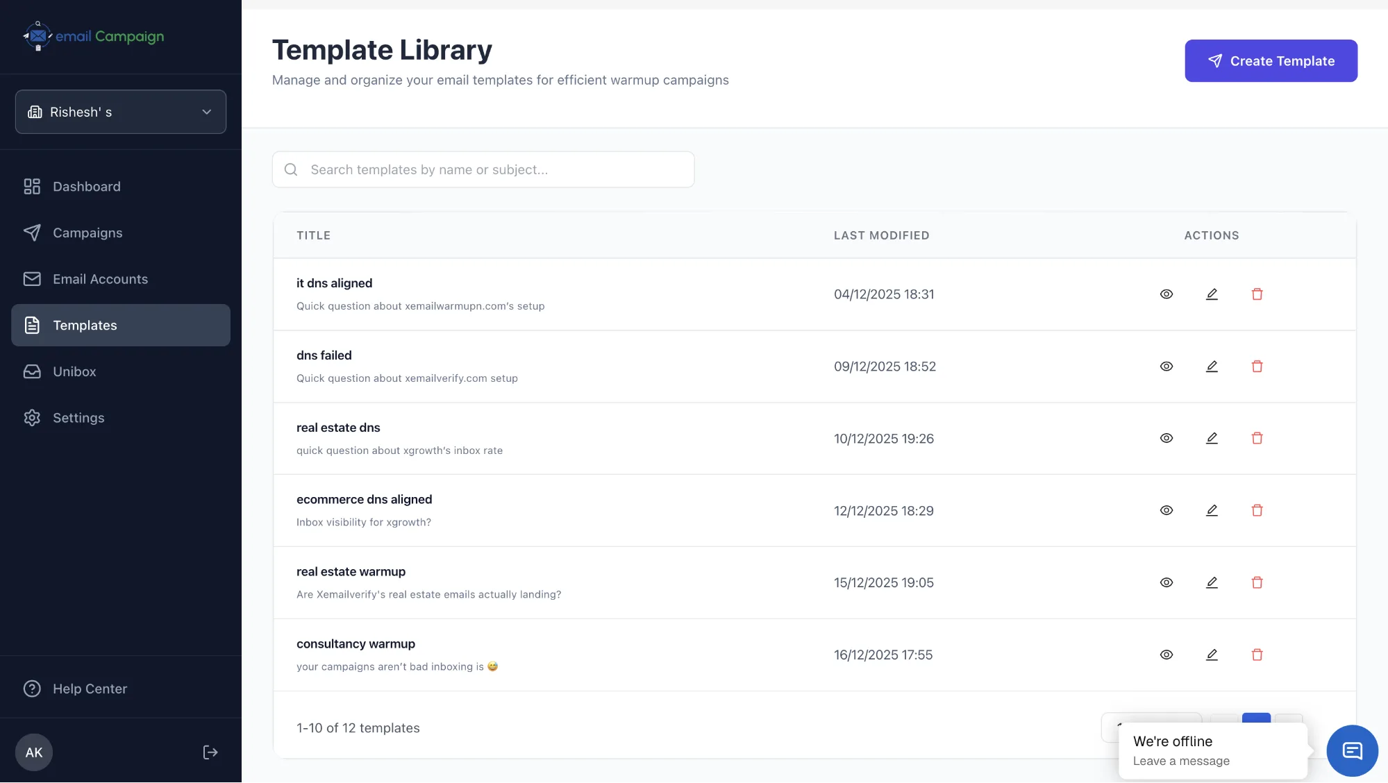 Template library