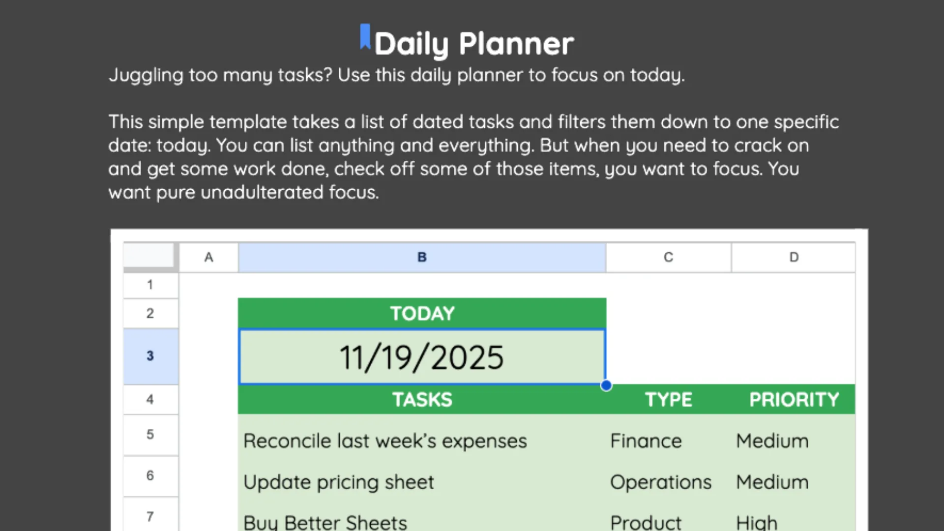 AppSumo's Google Sheets Template Pack