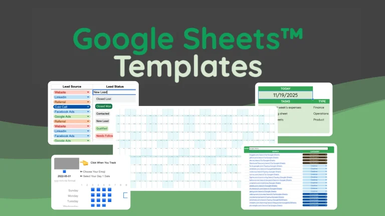 AppSumo's Google Sheets Template Pack