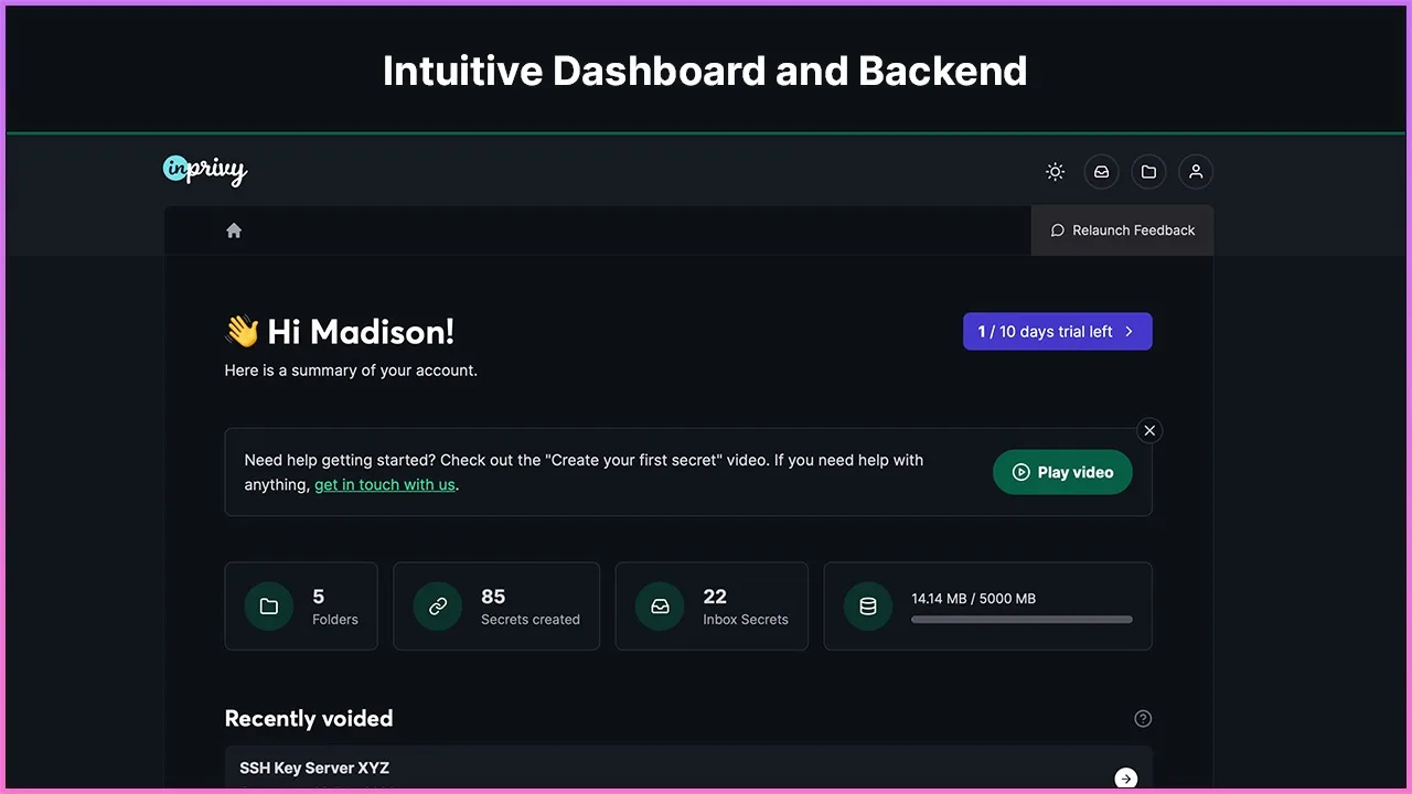 InPrivy - Secure and Easy Sharing - screenshot 1