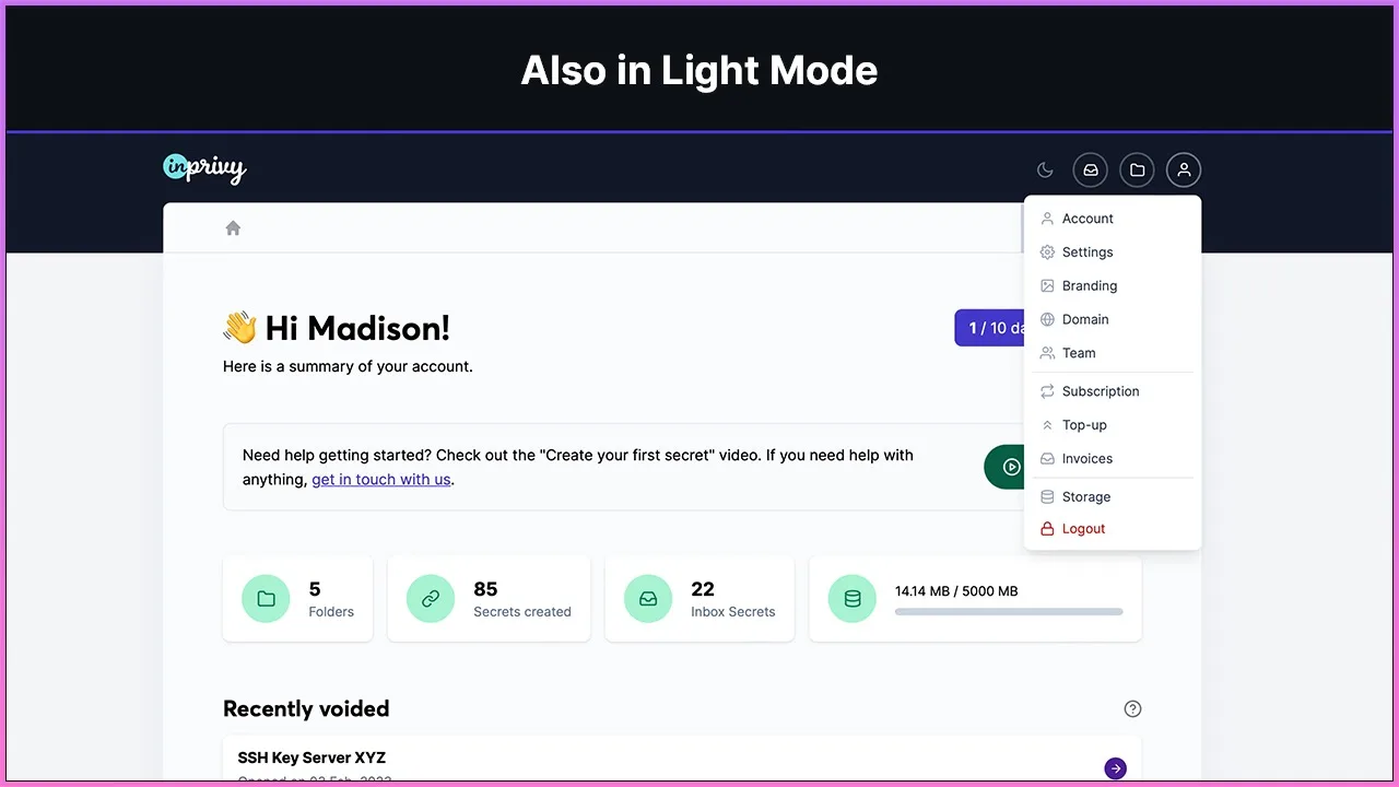 InPrivy - Secure and Easy Sharing - screenshot 2
