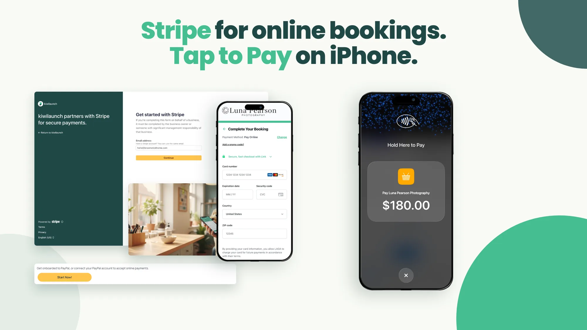 kiwilaunch tap to pay on iphone