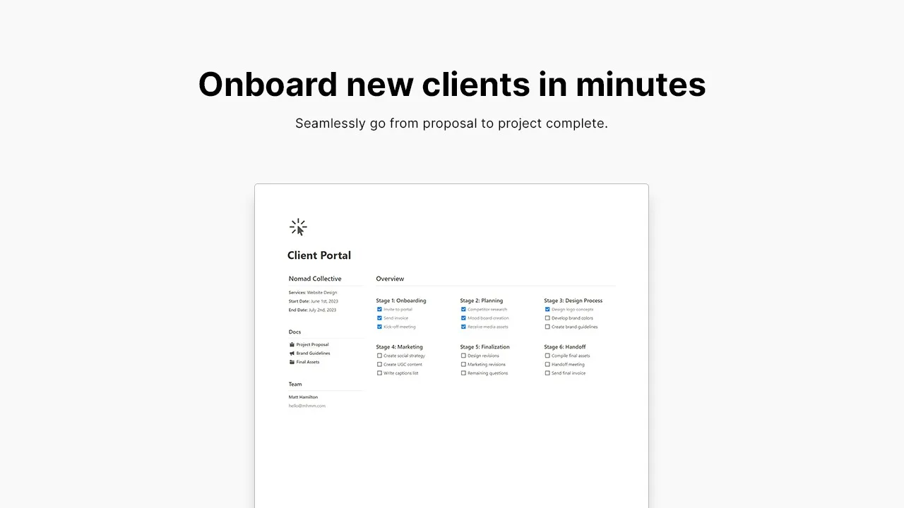 Notion Agency Kit - screenshot 2